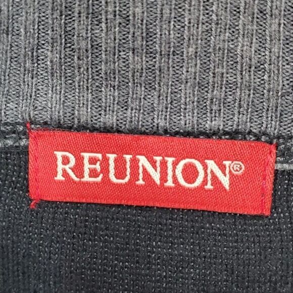 REUNION. Mens pulls over the sweater. XL black a d gray - Picture 7 of 9